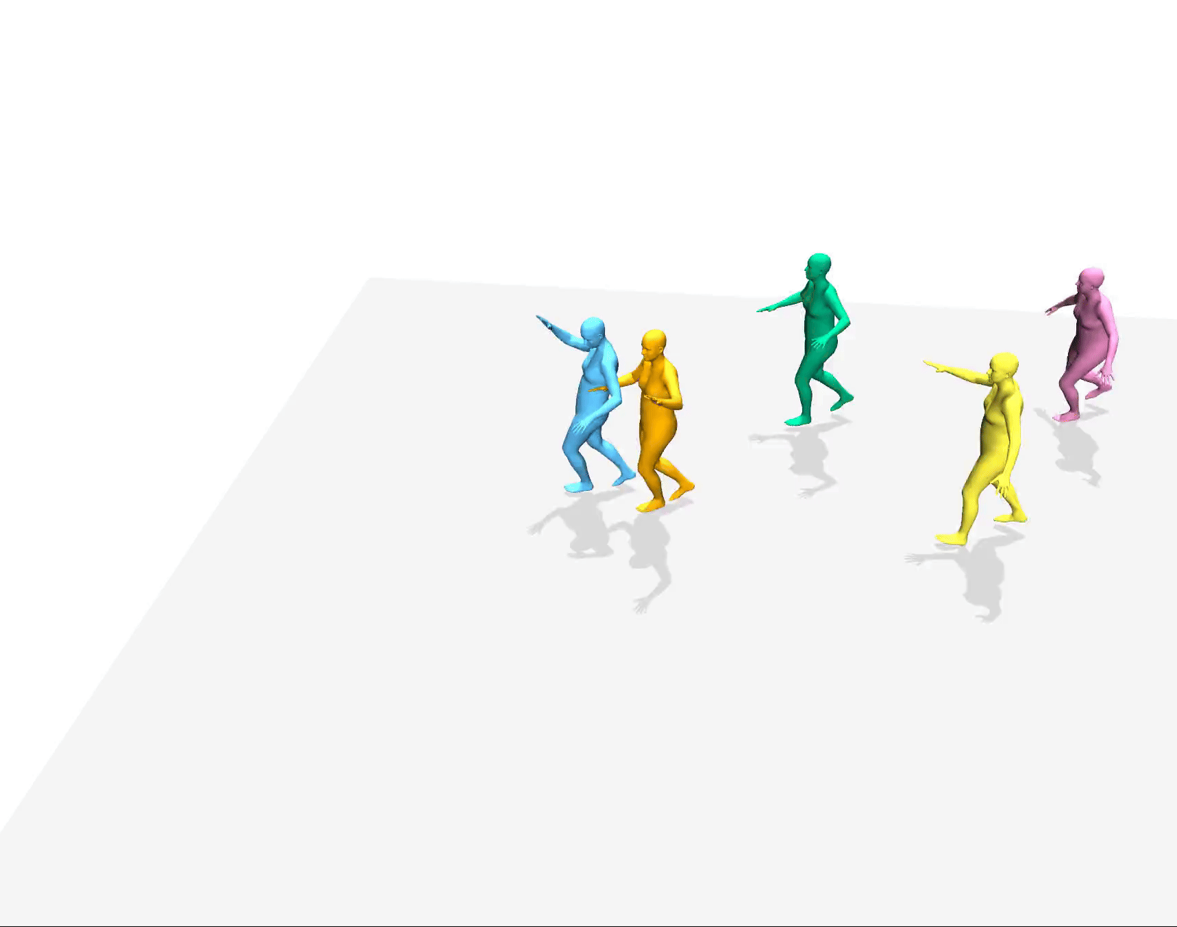 UMF: Five people stroll